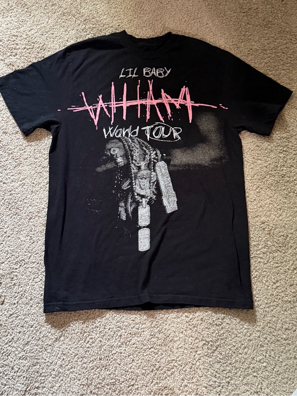 Lil Baby Black Graphic World Tour Tee